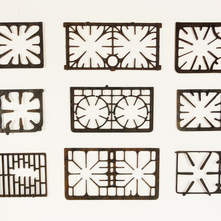 Lost Found Art Antique Cast Iron Stove Grates
