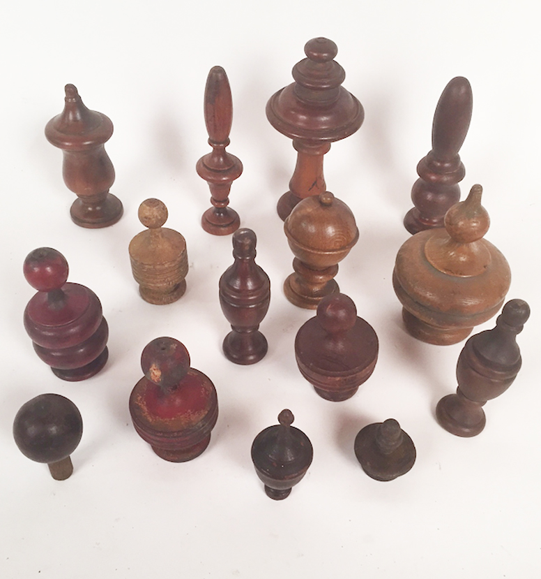 Lost Found Art Antique Wood Finials