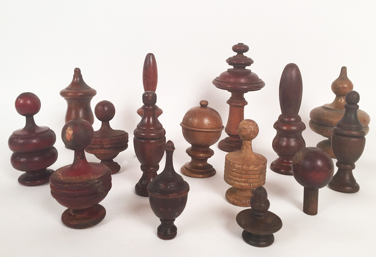 Lost Found Art Antique Wood Finials