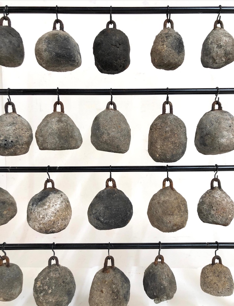 Lost Found Art - Antique Fishing Net Weight Collection